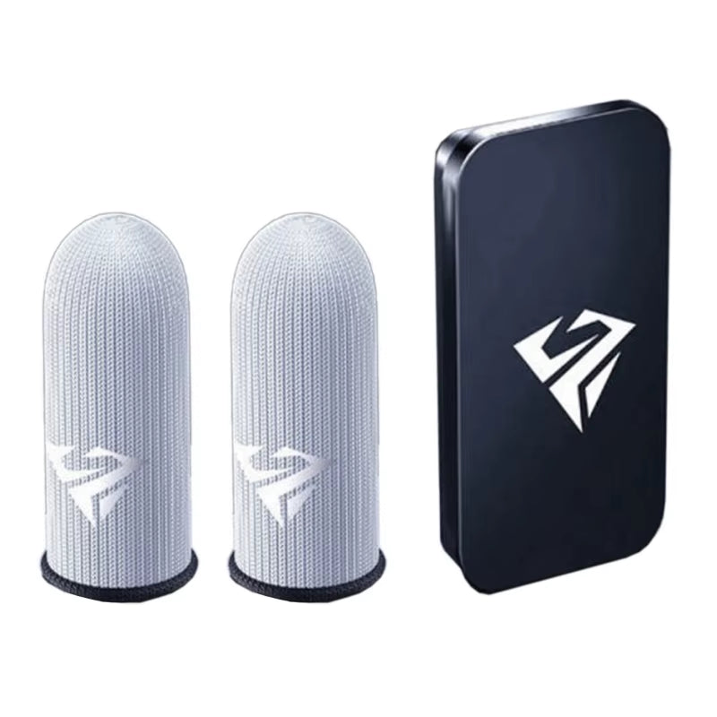 1 Pair Gamer Finger Sleeves Sweatproof Gamer Finger Covers Touch Screen Fingertips Sleeve for Mobile Game