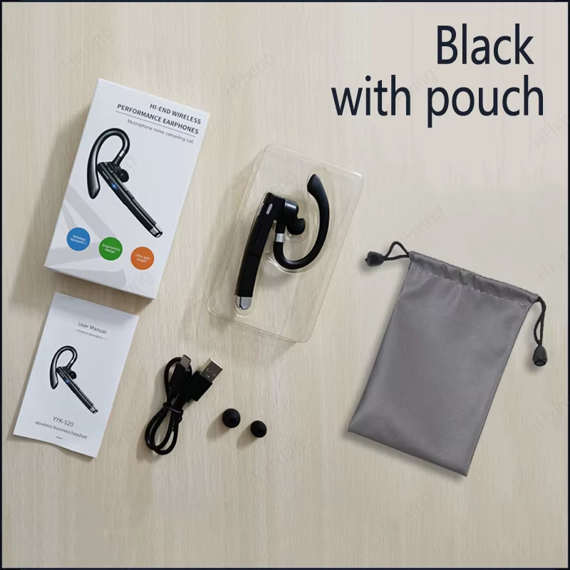 Wireless Headphones Bluetooth Headset with Microphone Earphones Handsfree Noise Canceling Audifonos Talking Business Driving