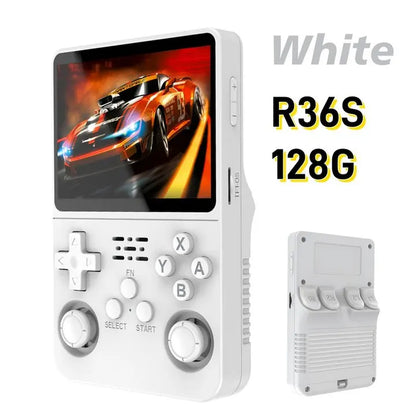 R36S Retro Gaming Console 3.5 Inch IPS Screen with Video Games Classic Emulator Open Source Portable Hand-Held Gaming Console