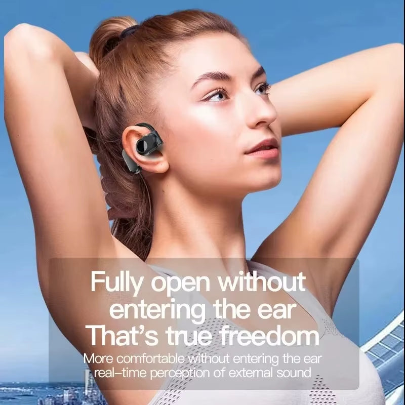 BY99 Wireless Headphones Bluetooth with Microphone Bone Conduction Handsfree Noise Canceling Earphones for Driving Audifonos